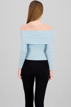 Shasa Off Shoulder Knit Sweater