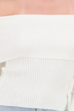 Shasa Off Shoulder Knit Sweater