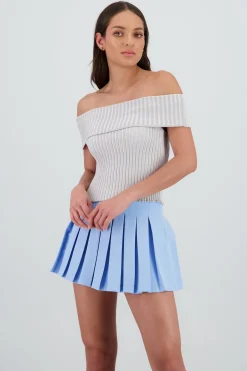 Shasa Off Shoulder Knit Top