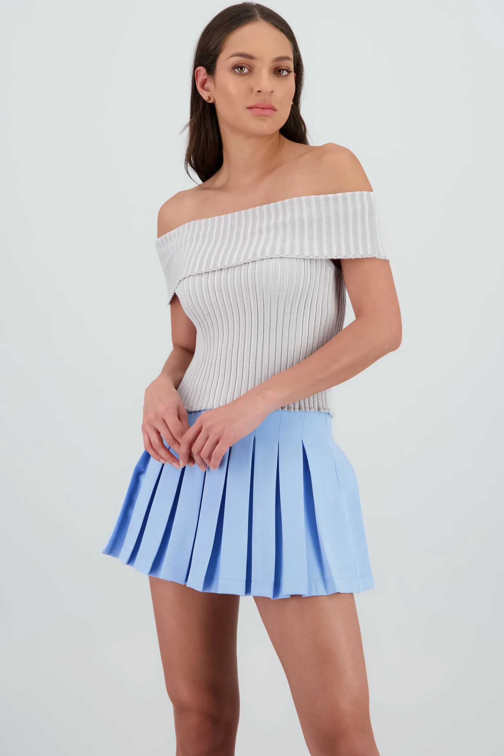 Shasa Off Shoulder Knit Top