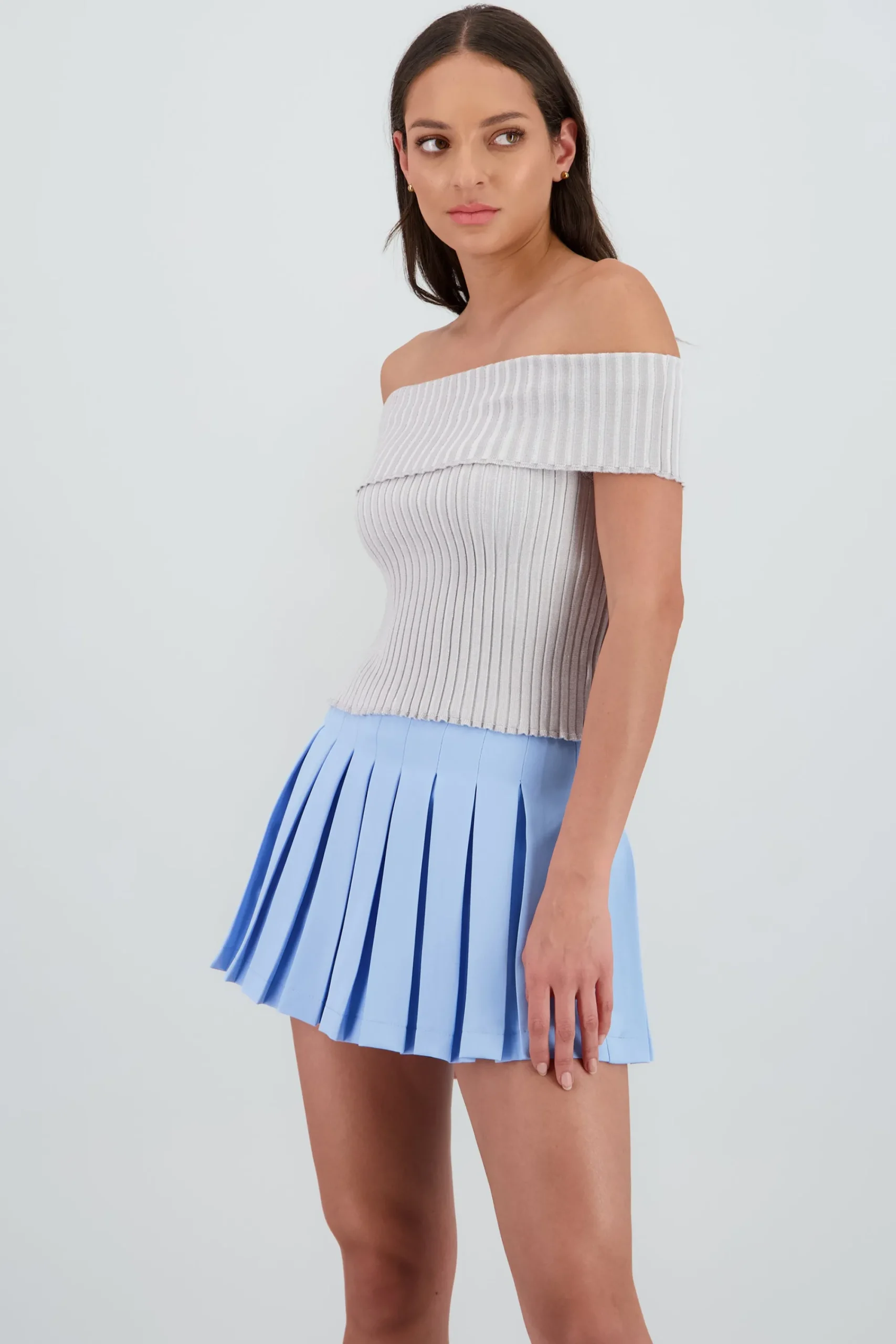 Shasa Off Shoulder Knit Top