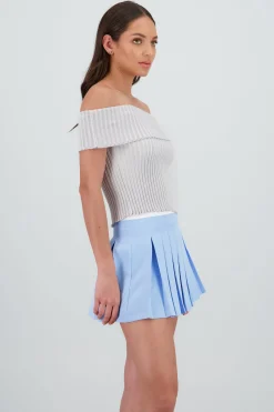 Shasa Off Shoulder Knit Top