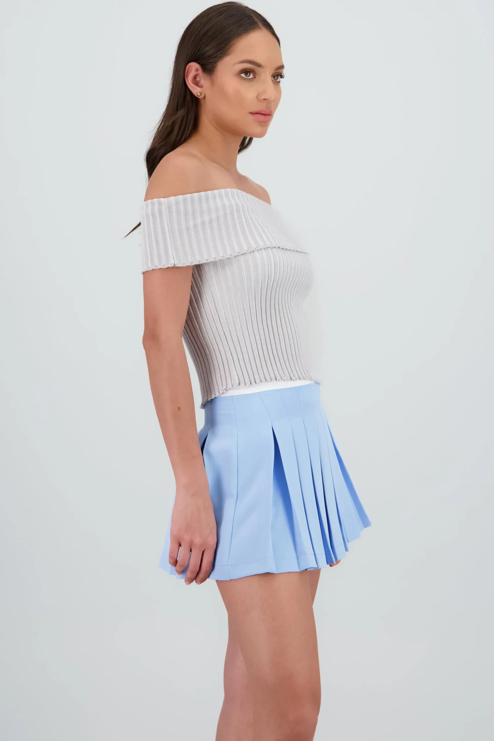 Shasa Off Shoulder Knit Top