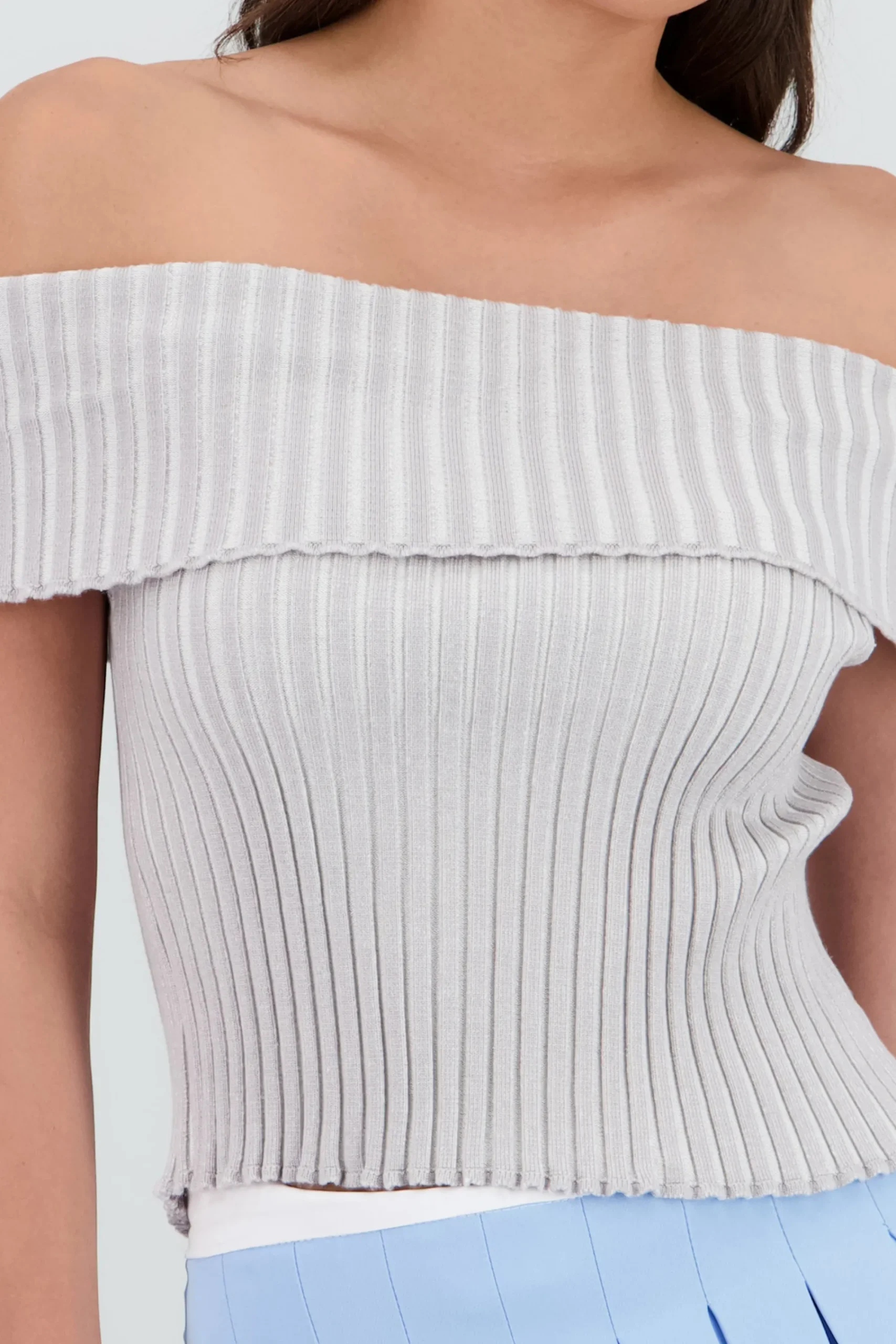 Shasa Off Shoulder Knit Top
