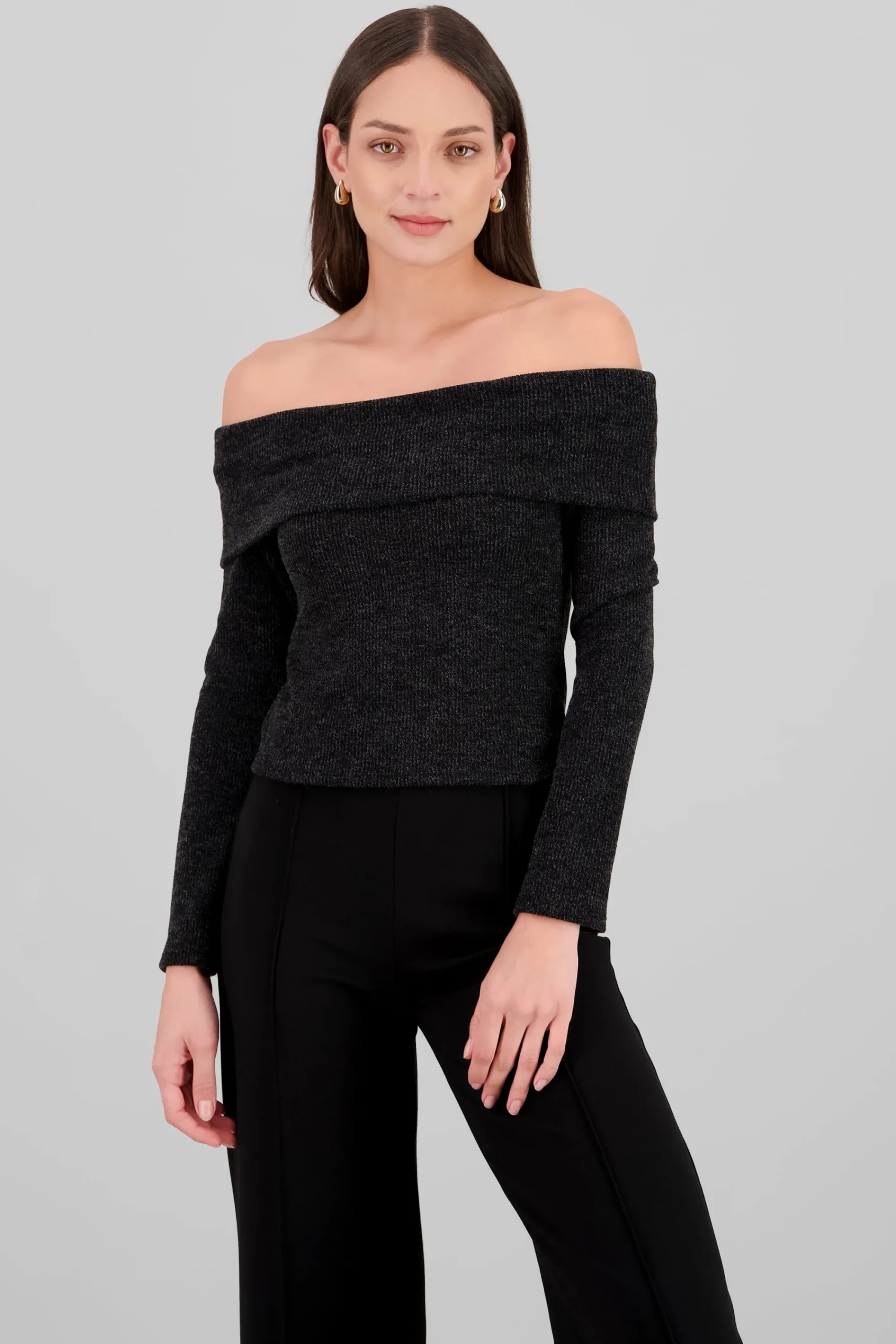 Shasa Off Shoulder Long Sleeve Top