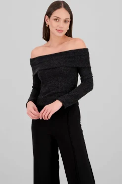 Shasa Off Shoulder Long Sleeve Top