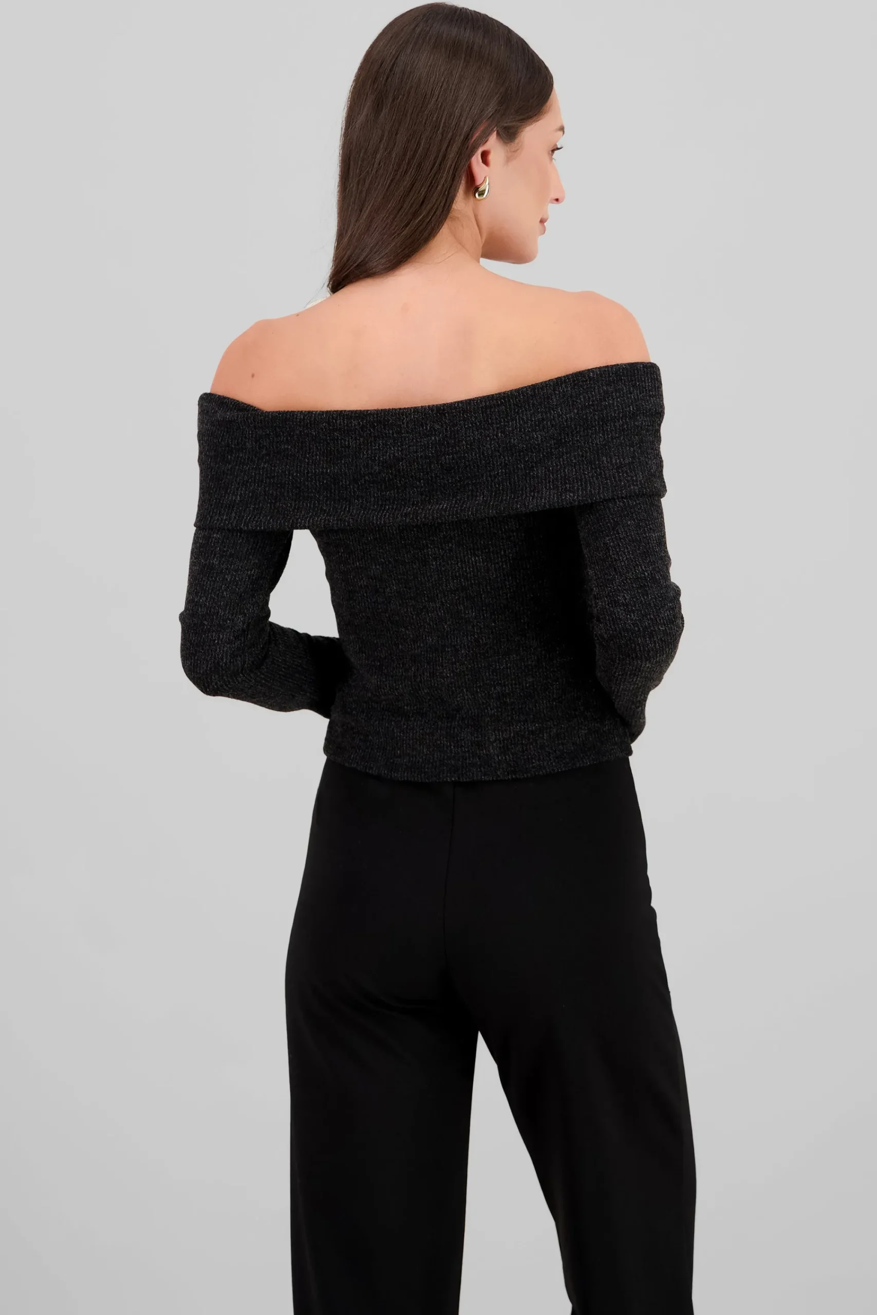 Shasa Off Shoulder Long Sleeve Top