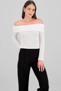Shasa Off Shoulder Long Sleeve Top