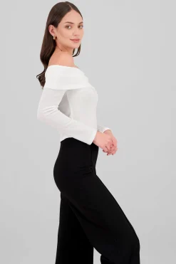 Shasa Off Shoulder Long Sleeve Top