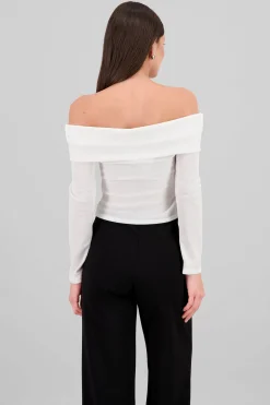 Shasa Off Shoulder Long Sleeve Top