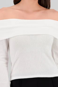 Shasa Off Shoulder Long Sleeve Top