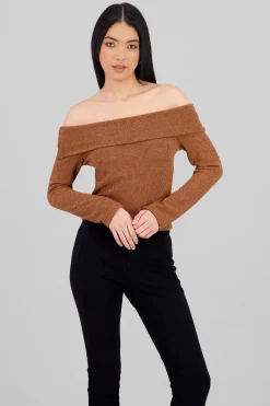 Shasa Off Shoulder Long Sleeve Top