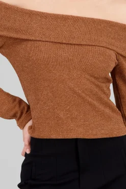 Shasa Off Shoulder Long Sleeve Top