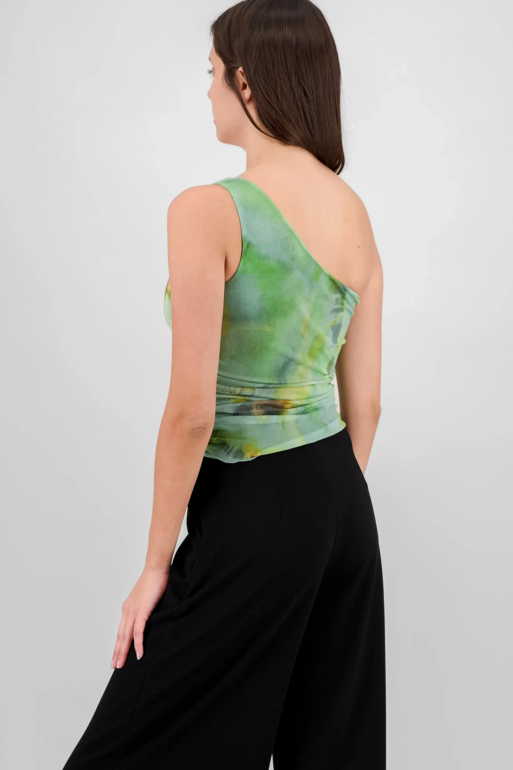 Shasa Off Shoulder Mesh Top