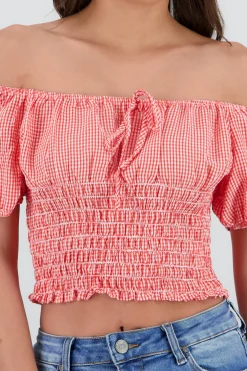Shasa Off Shoulder Puff Sleeve Top