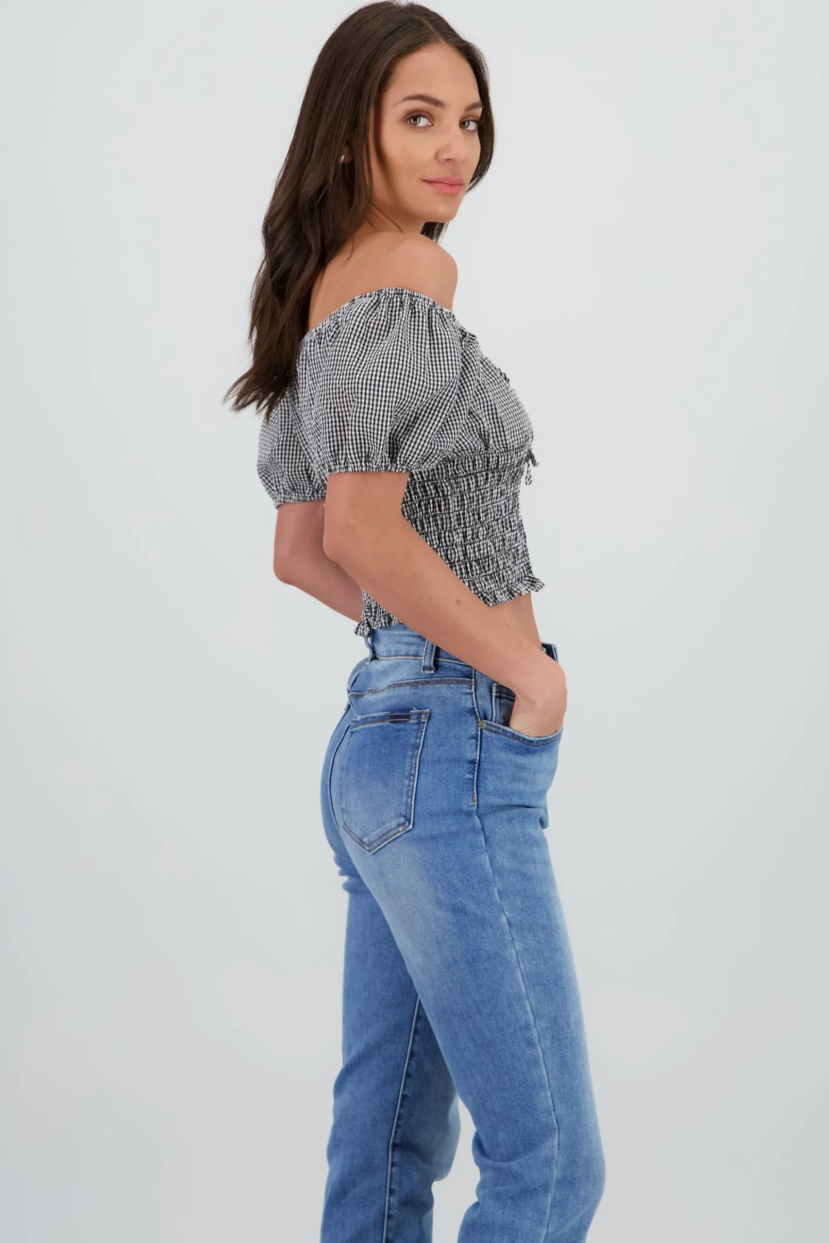 Shasa Off Shoulder Puff Sleeve Top