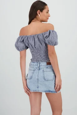 Shasa Off Shoulder Puff Sleeve Top