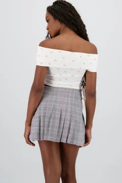 Shasa Off Shoulder Short Sleeve Top