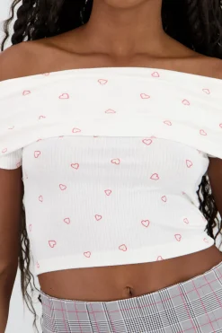 Shasa Off Shoulder Short Sleeve Top