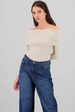 Shasa Off Shoulder Solid Top