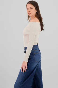 Shasa Off Shoulder Solid Top