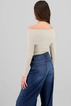 Shasa Off Shoulder Solid Top