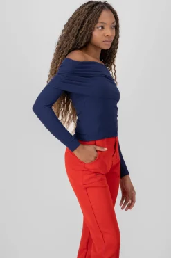 Shasa Off Shoulder Solid Top