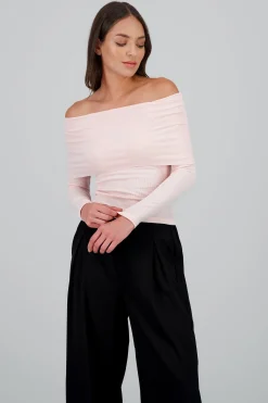 Shasa Off Shoulder Solid Top
