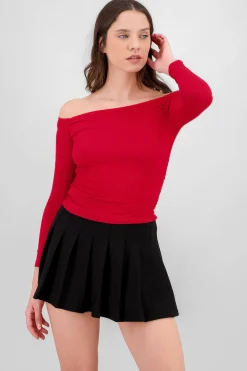Shasa Off Shoulder Solid Top