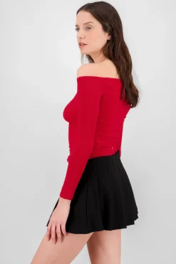 Shasa Off Shoulder Solid Top