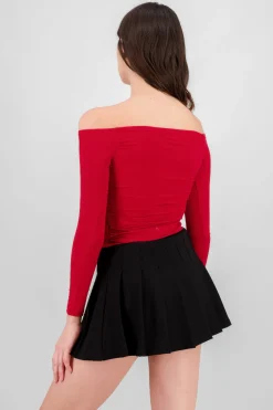 Shasa Off Shoulder Solid Top