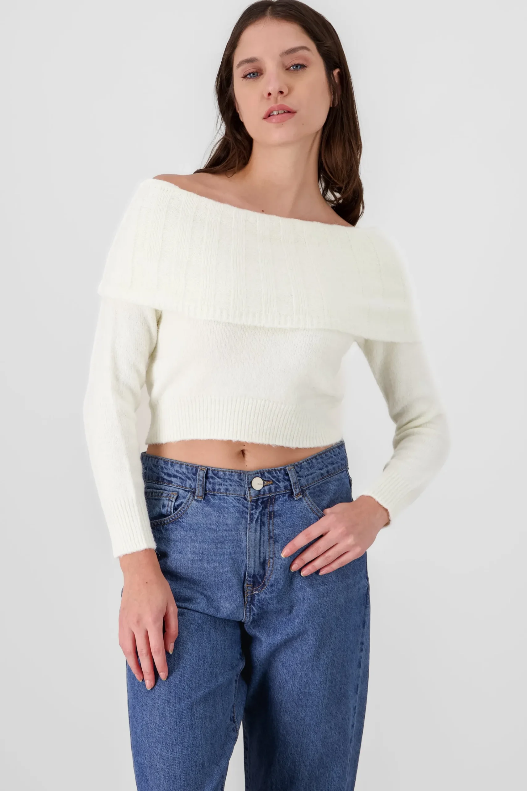 Shasa Off Shoulder Sweater