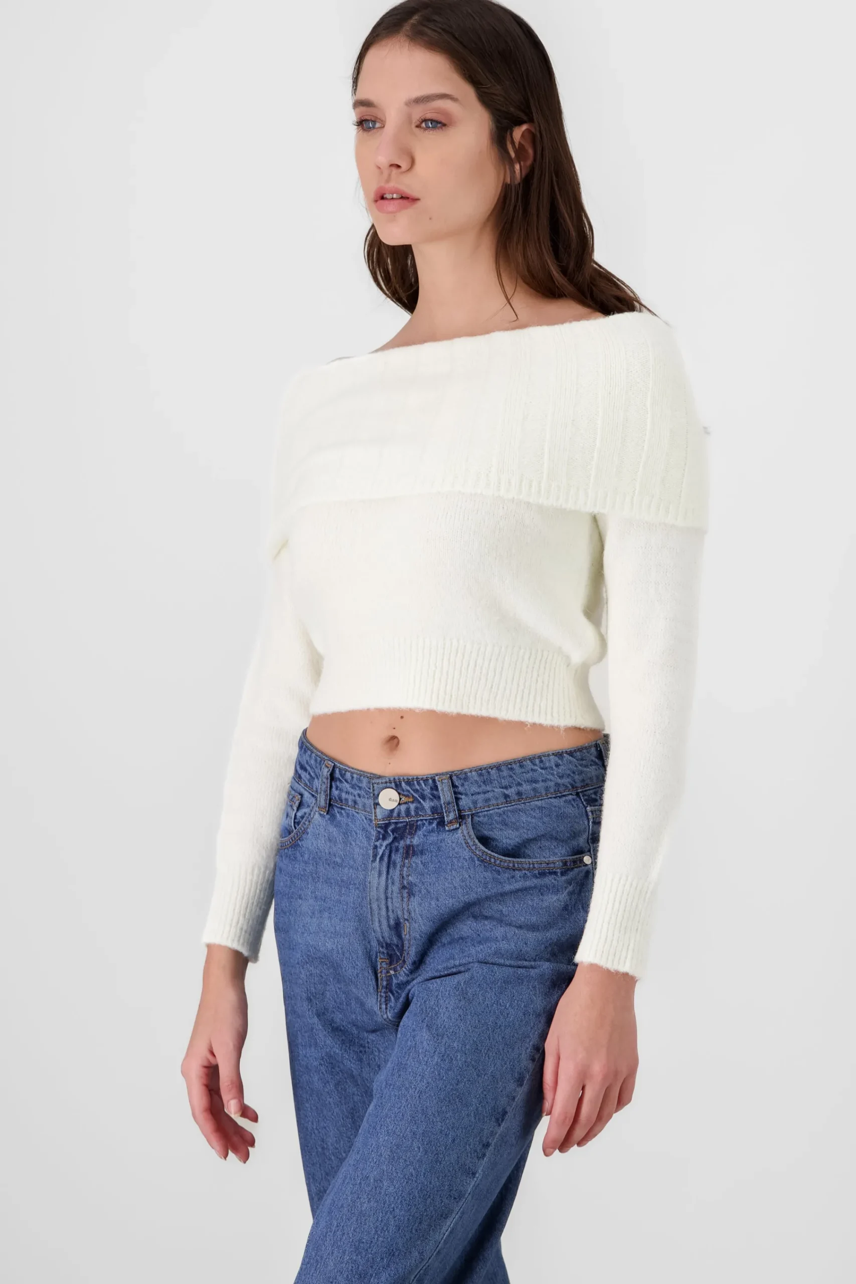 Shasa Off Shoulder Sweater