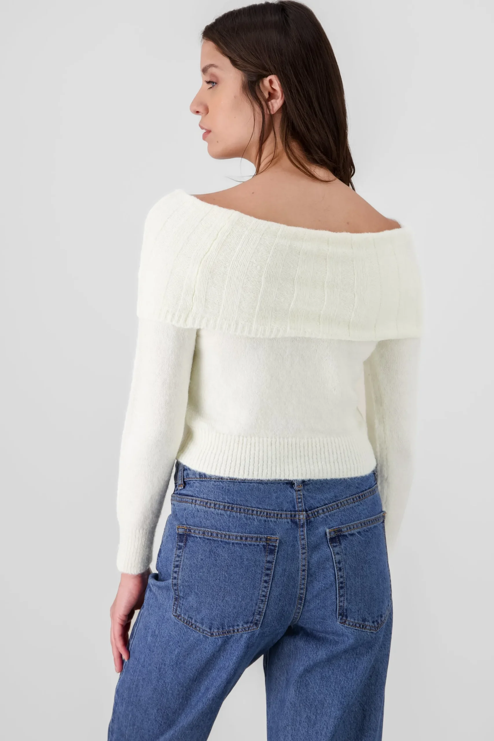 Shasa Off Shoulder Sweater