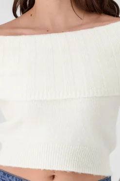 Shasa Off Shoulder Sweater