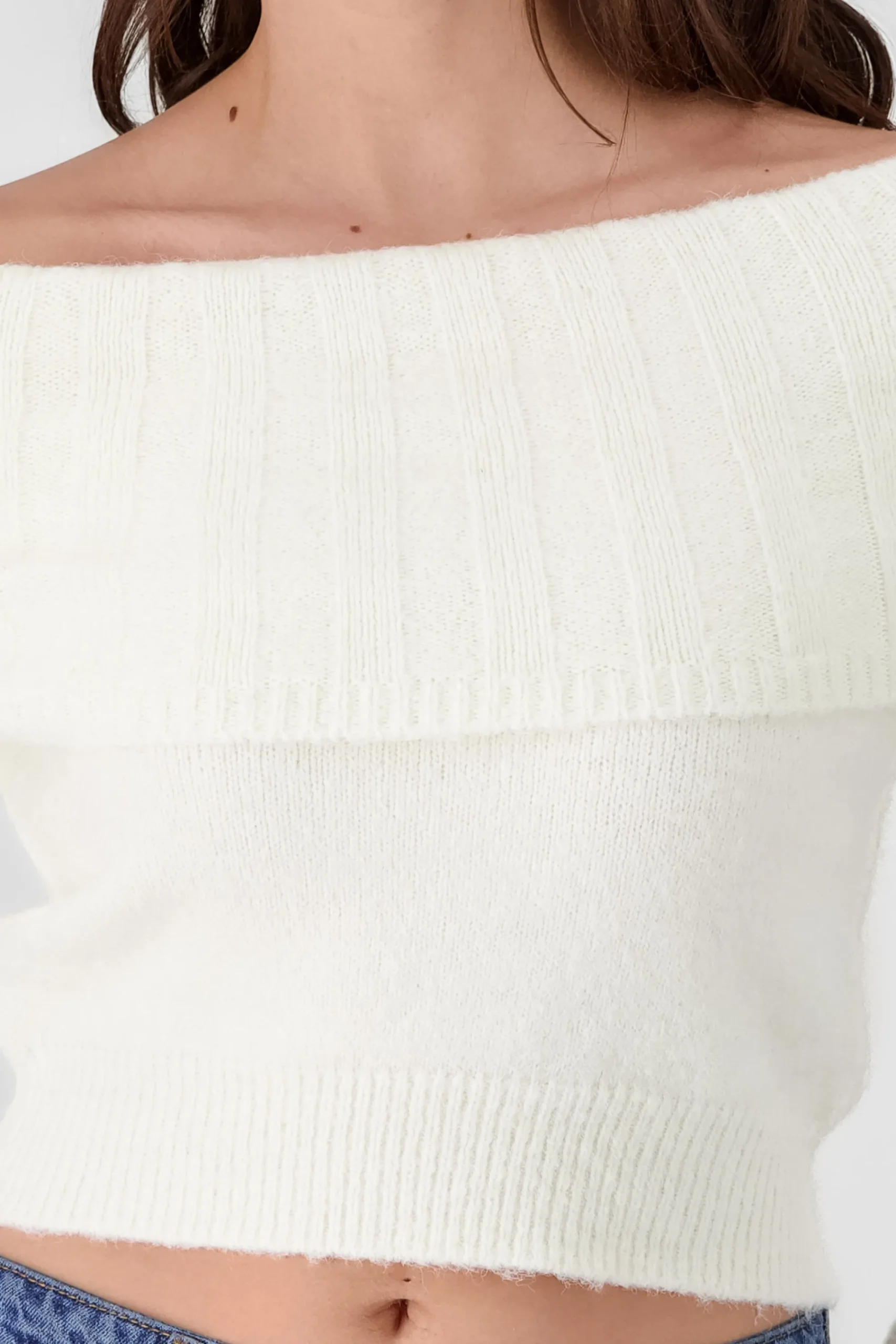 Shasa Off Shoulder Sweater