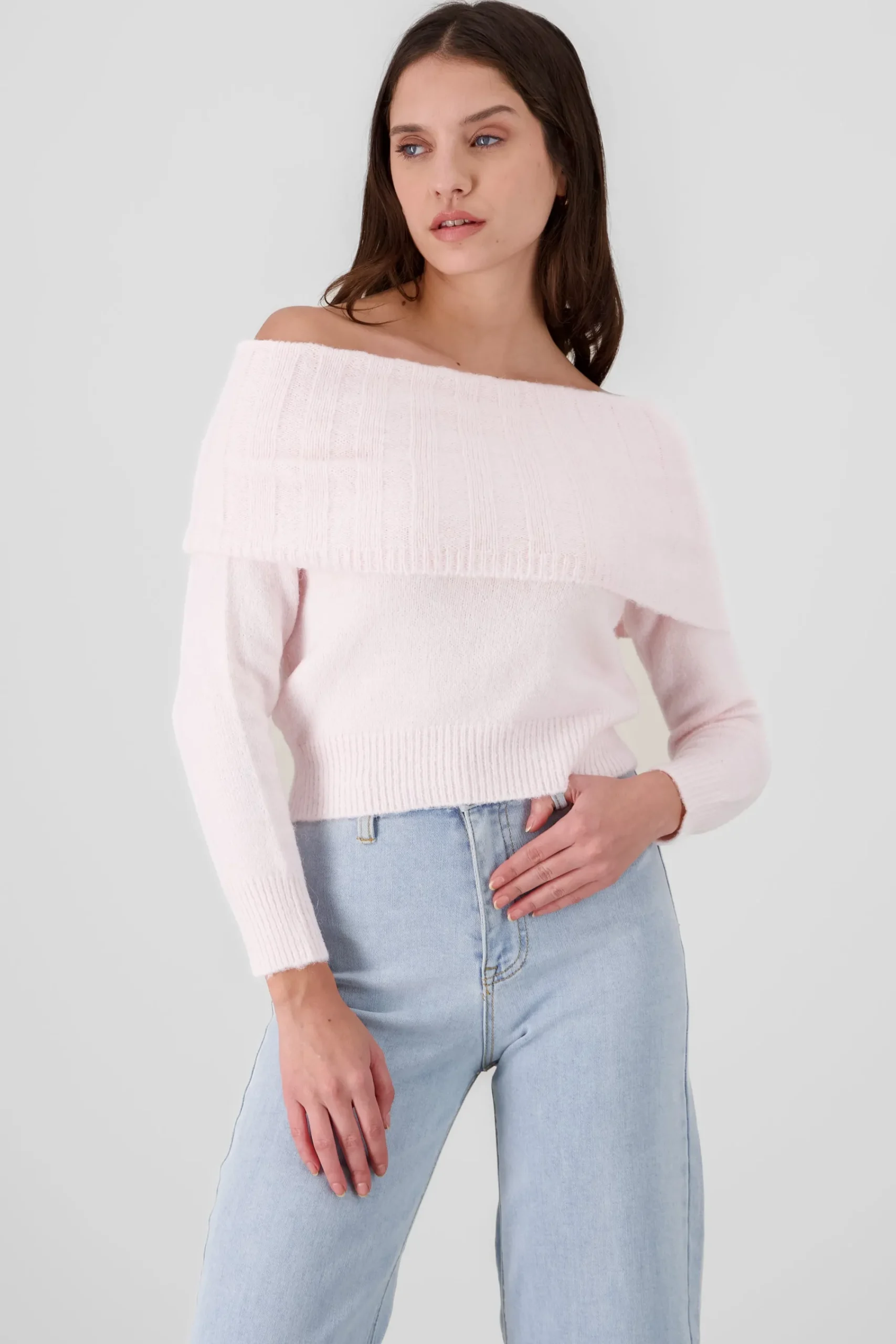 Shasa Off Shoulder Sweater