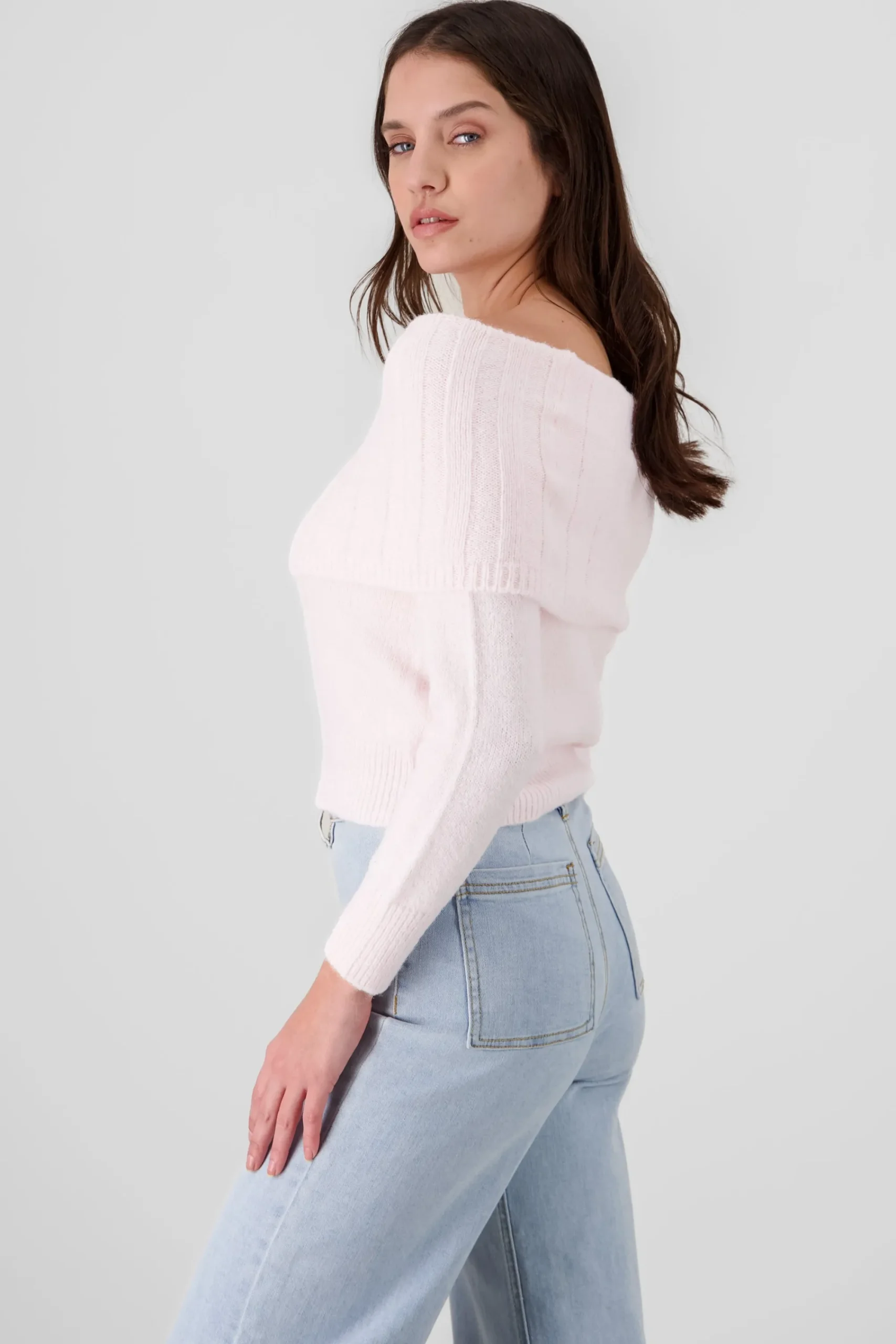 Shasa Off Shoulder Sweater