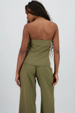 Shasa Off Shoulder Top with Buttons