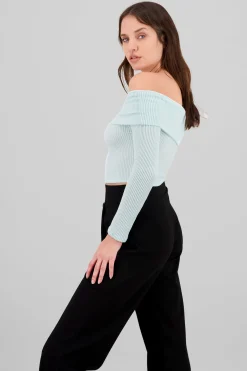 Shasa Off The Shoulder Ribbed Top