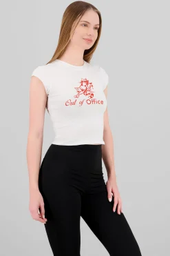 Shasa Office Kitty Print T Shirt