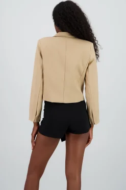 Shasa One Button Cropped Blazer