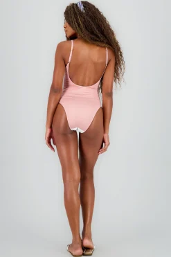 Shasa One Piece Striped Swimsuit