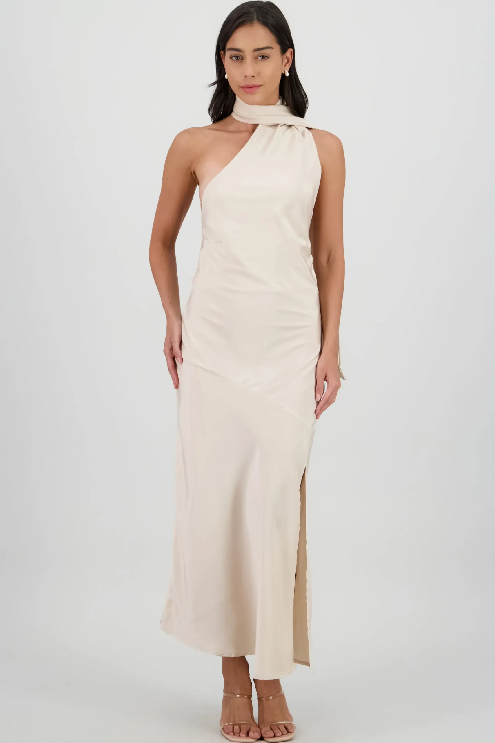 Shasa One Shoulder Midi Dress