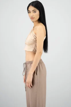 Shasa One-Shoulder Draped Top