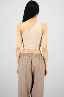 Shasa One-Shoulder Draped Top