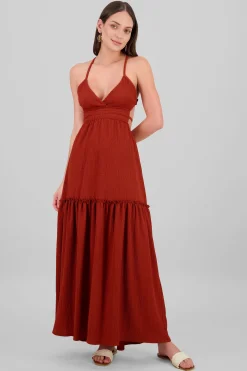 Shasa Open Back Maxi Dress