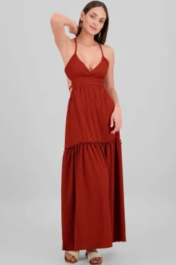 Shasa Open Back Maxi Dress