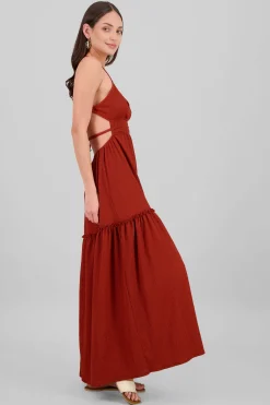 Shasa Open Back Maxi Dress