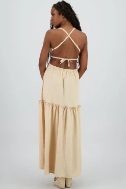Shasa Open Back Maxi Dress